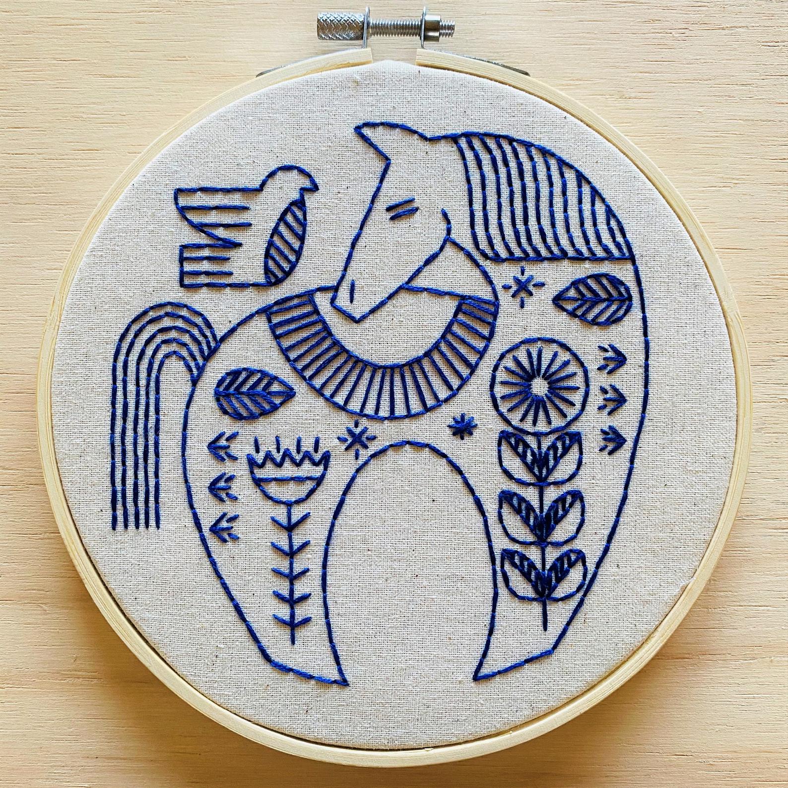 Hygge Horse Hand Embroidery Kit - Image 4