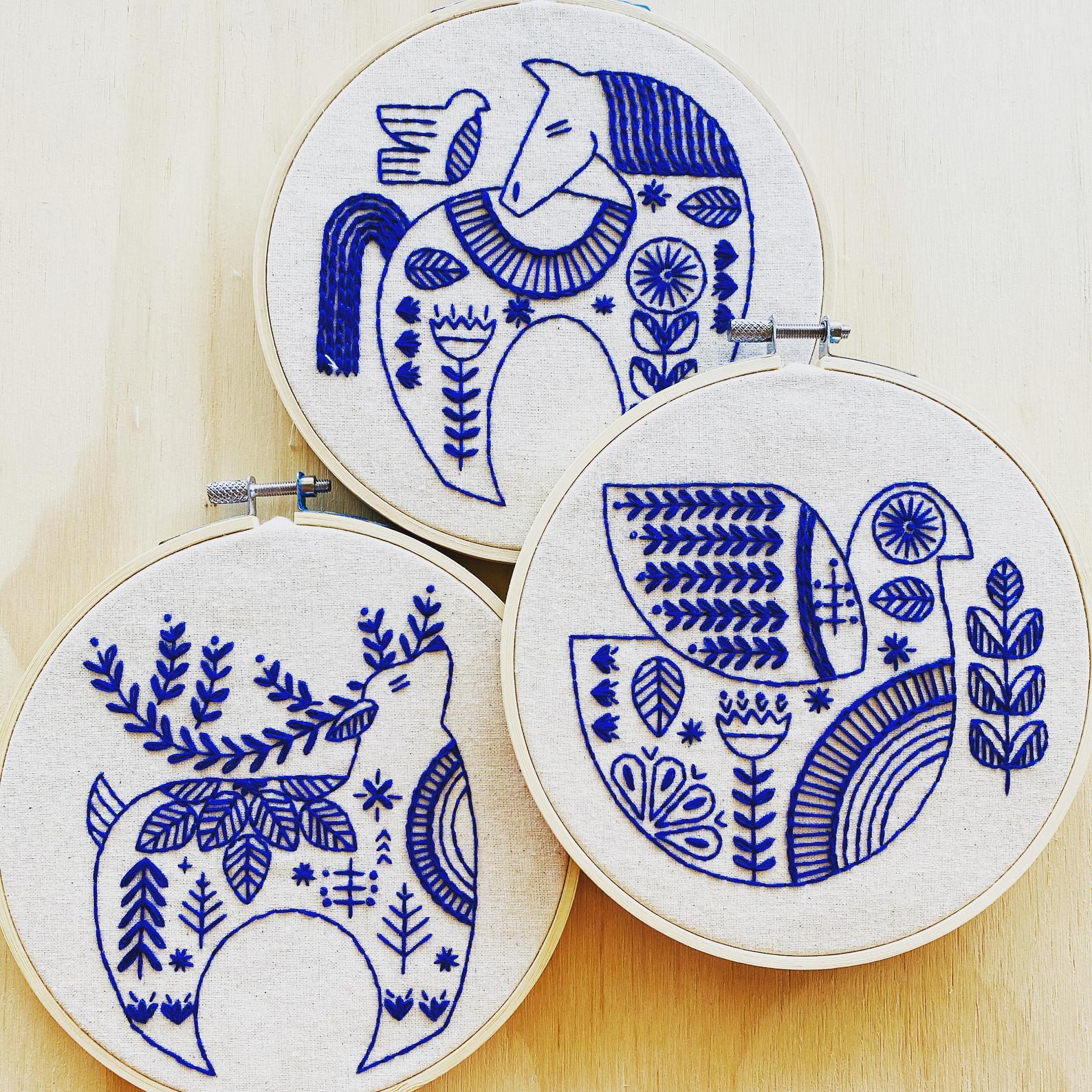 Hygge Horse Hand Embroidery Kit - Image 5