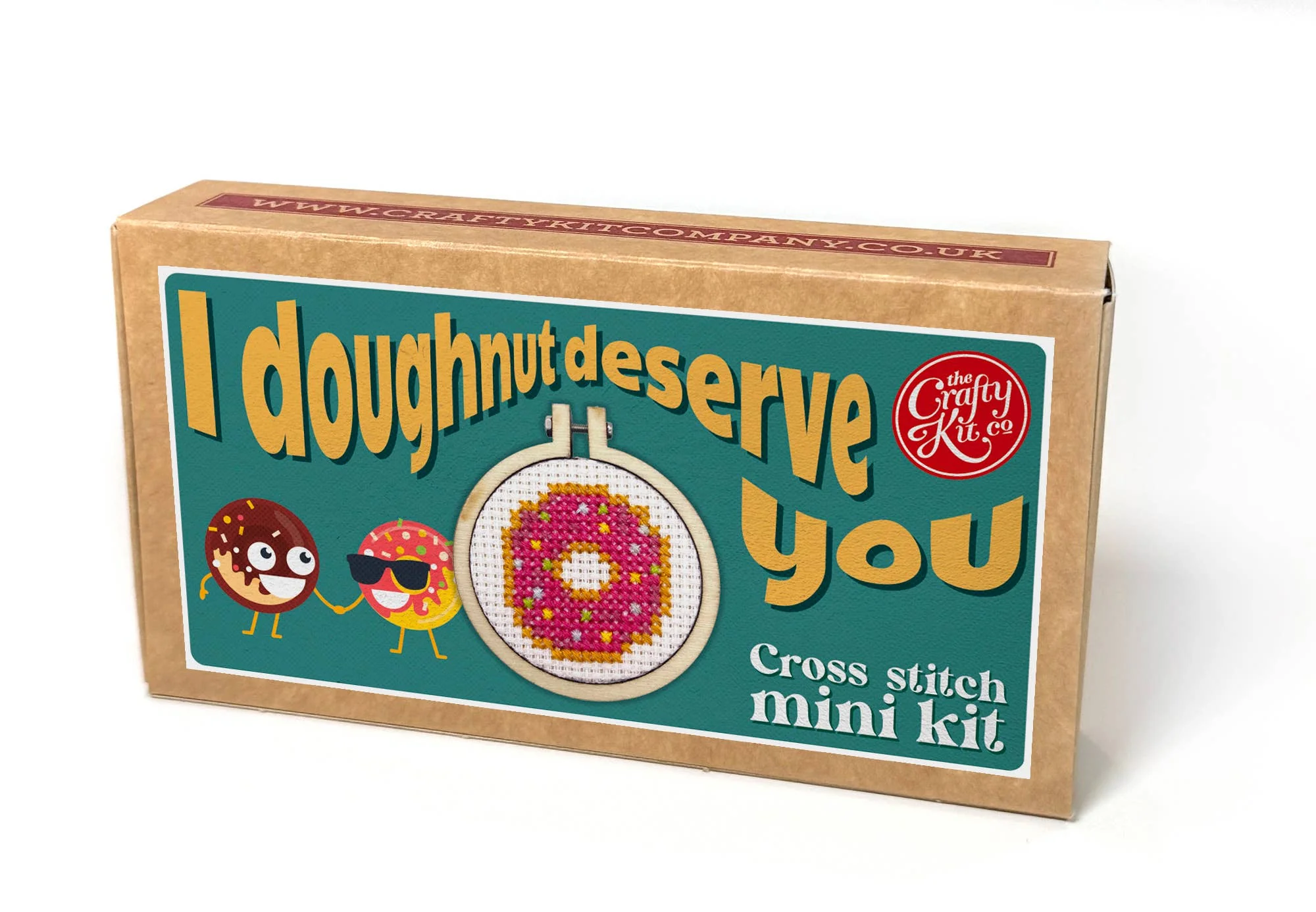 Matchbox Mini Cross Stitch Kit - I Donut Deserve You - Image 3