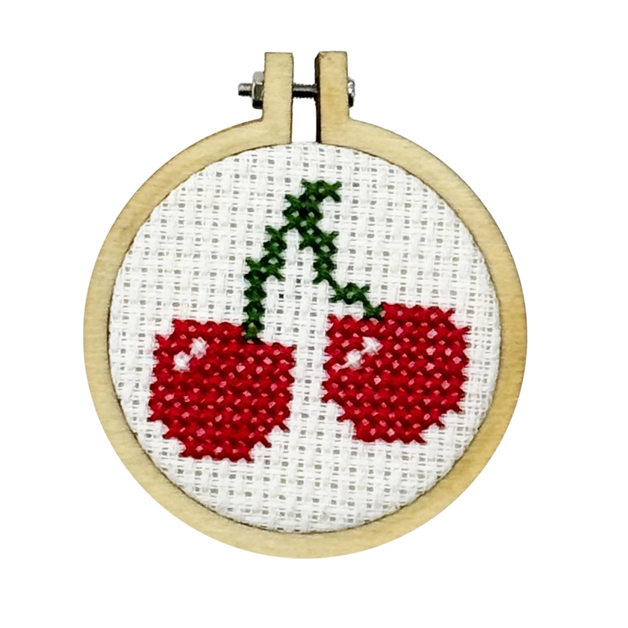 Matchbox Mini Cross Stitch Kit - I Love You Cherry Much - Image 2