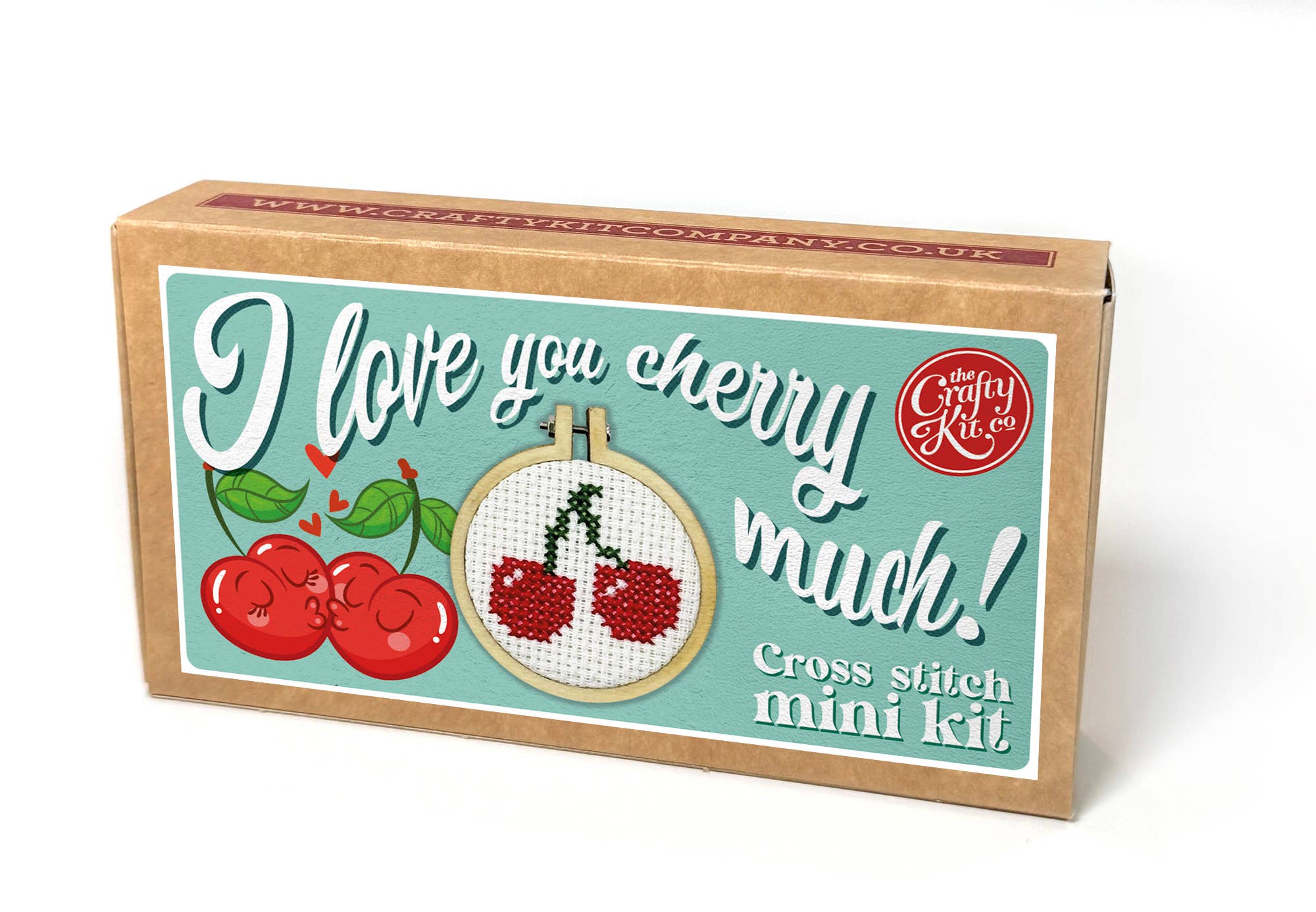 Matchbox Mini Cross Stitch Kit - I Love You Cherry Much - Image 3