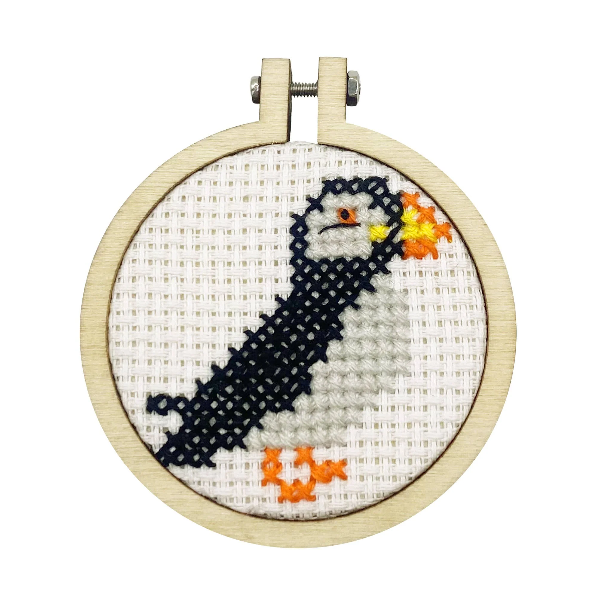 Mini Matchbox Cross Stitch Kit - I Puffin Love You - Image 3