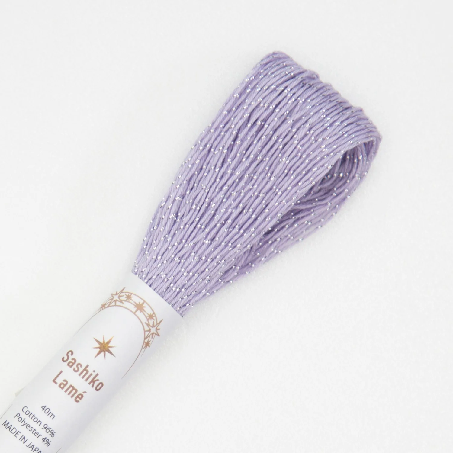 Japanese Lamé Sashiko Thread - Lilac (#SL10)