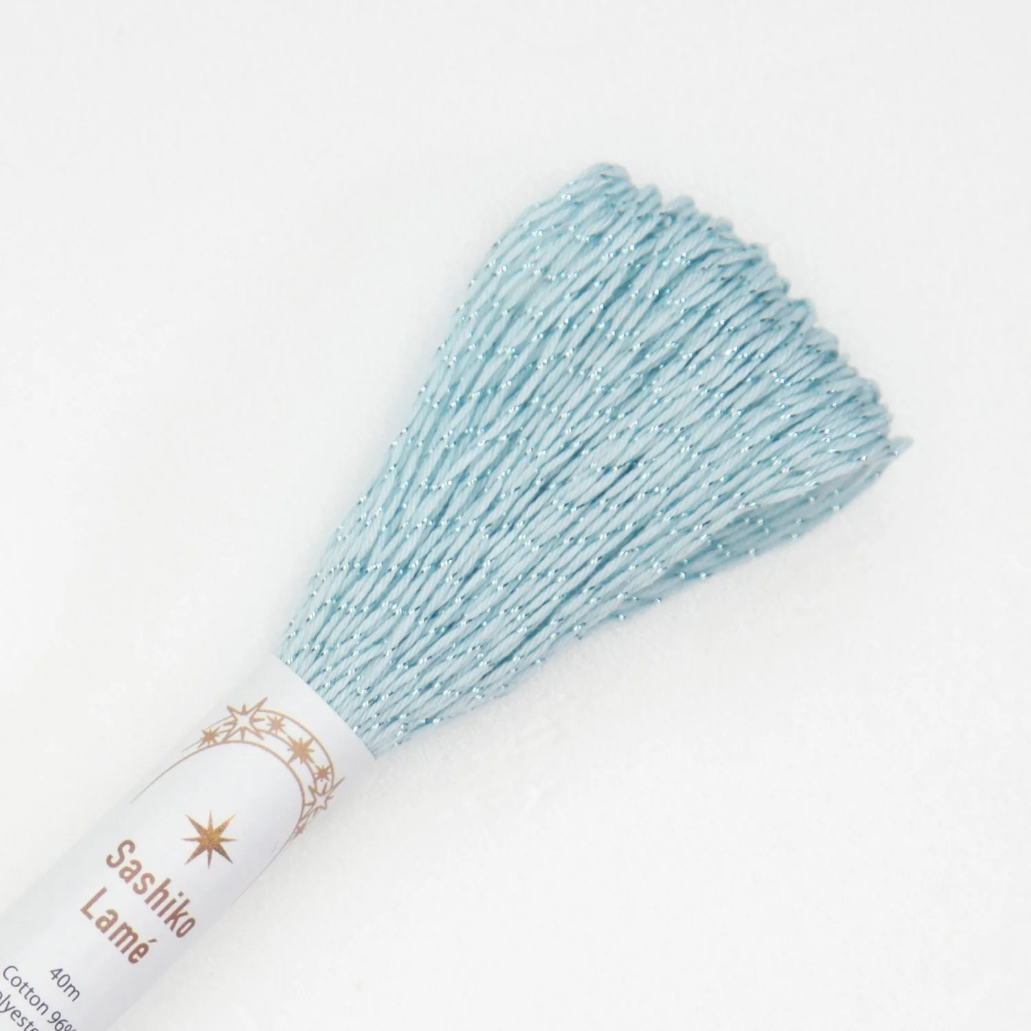 Japanese Lamé Sashiko Thread - Sky (#SL9)