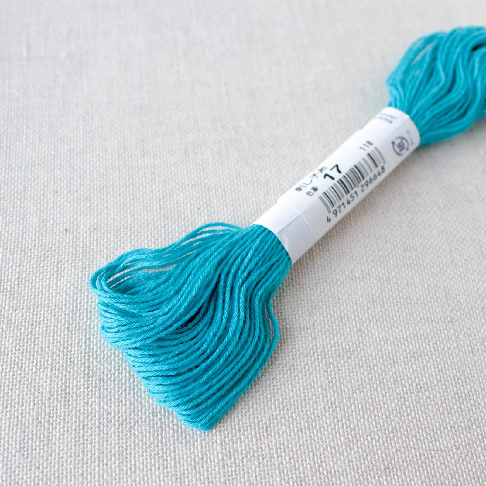 Japanese Sashiko Thread - Cyan Blue (#17) - Image 3