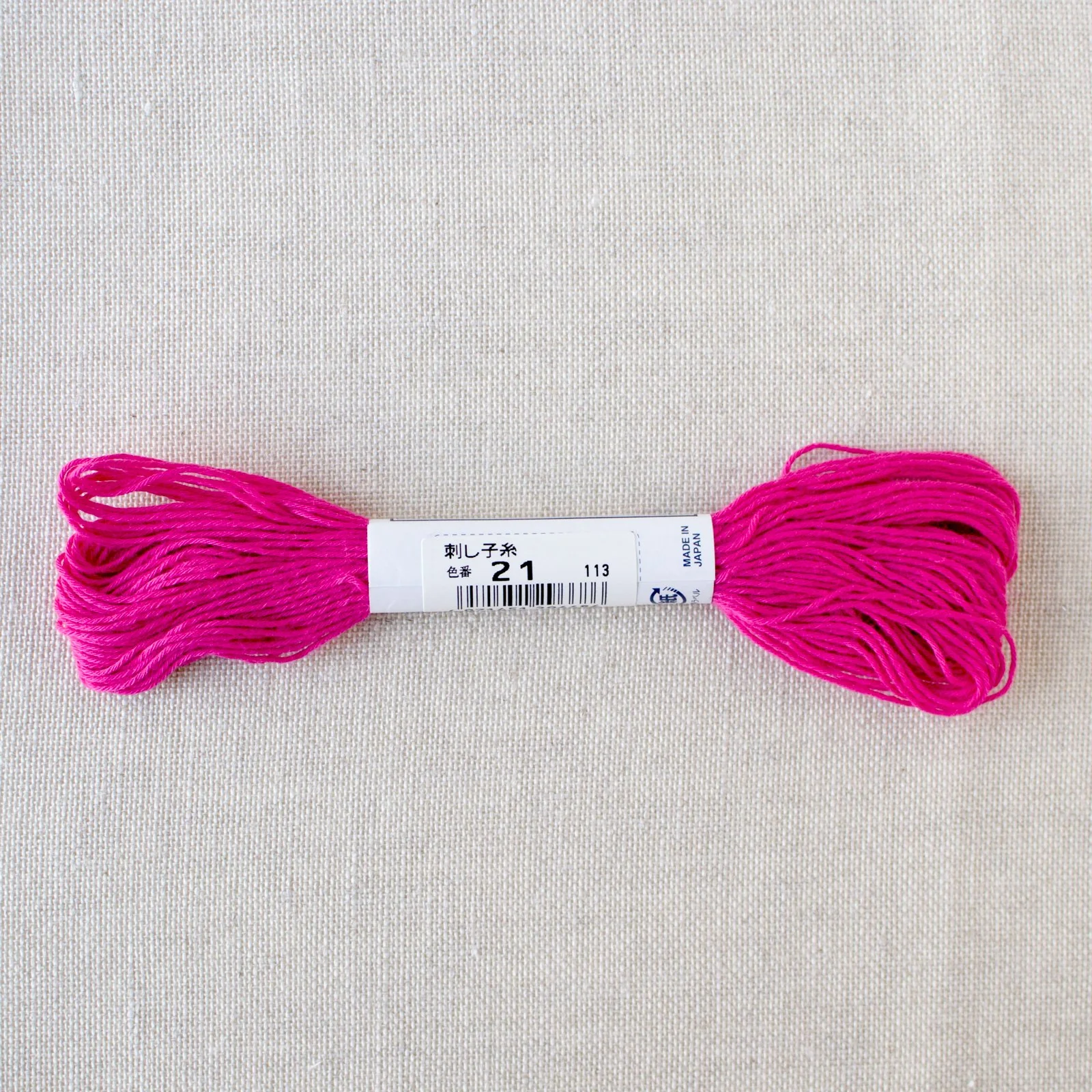 Japanese Sashiko Thread - Hot Pink (#21) - Image 2