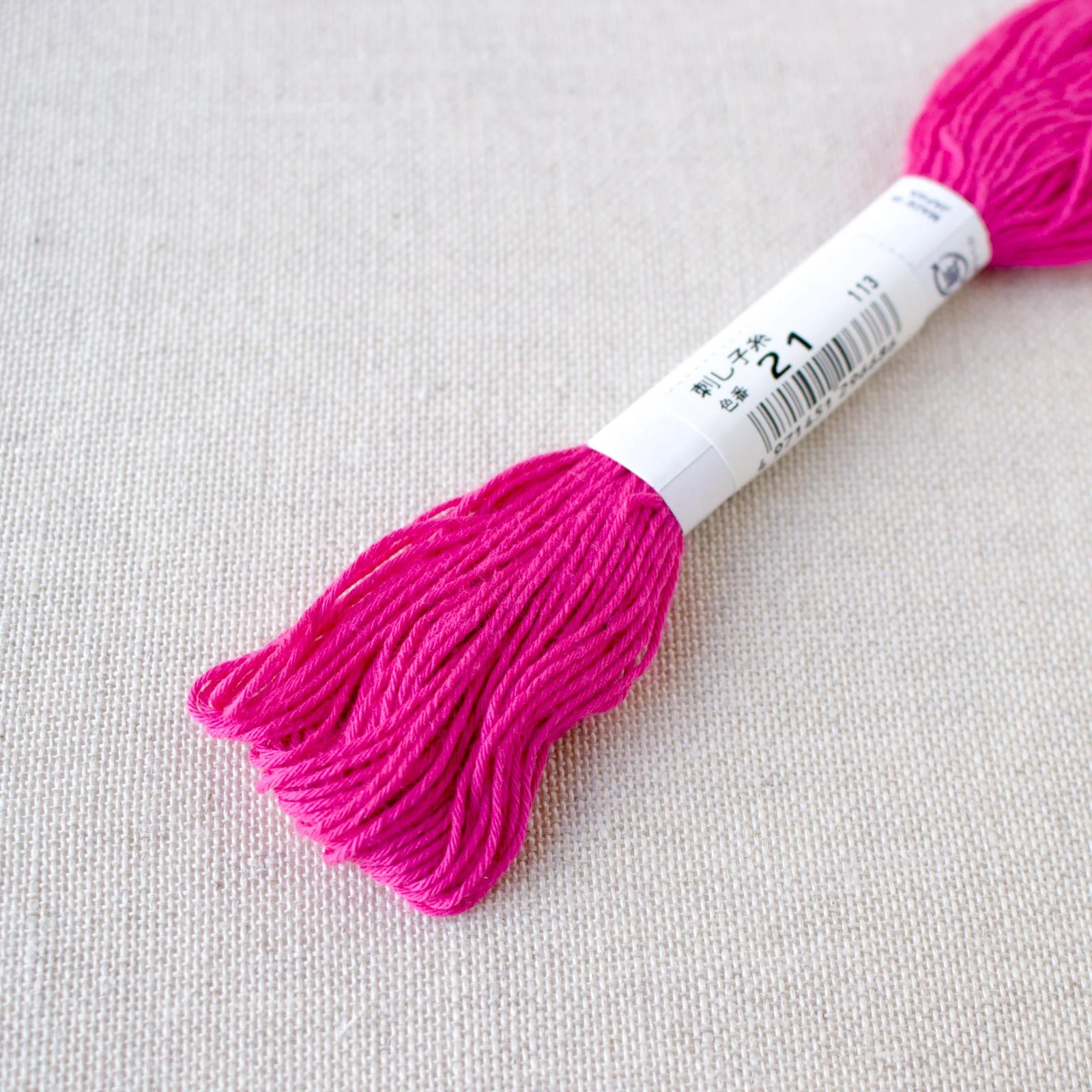 Japanese Sashiko Thread - Hot Pink (#21) - Image 3