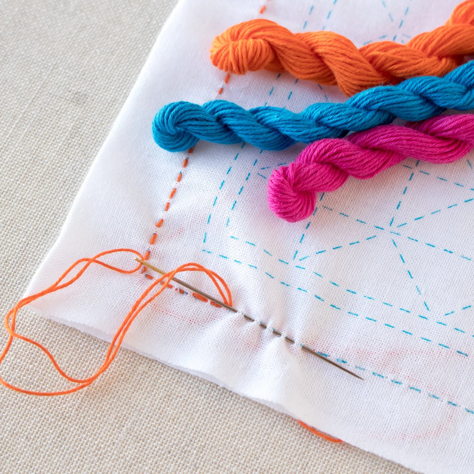 Japanese Sashiko Thread - Orange (#22) - Image 4
