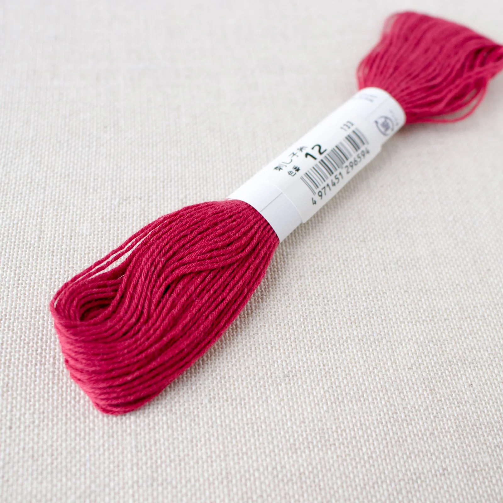 Japanese Sashiko Thread - Rose Red (#12) - Image 3
