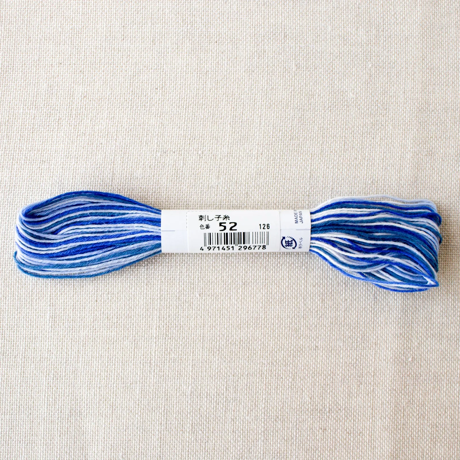 Japanese Sashiko Thread - Variegated Denim (#52) - Image 2