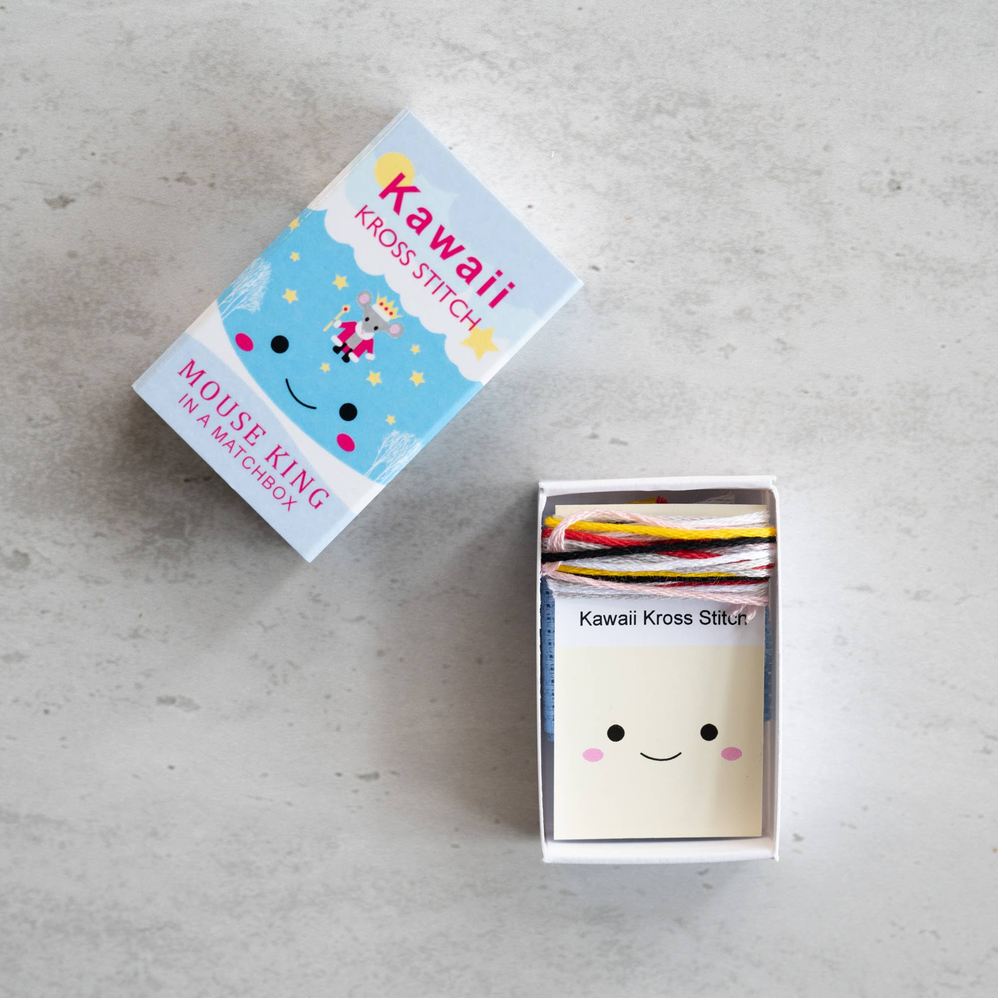 Kawaii Mouse King Mini Cross Stitch Kit - Image 3