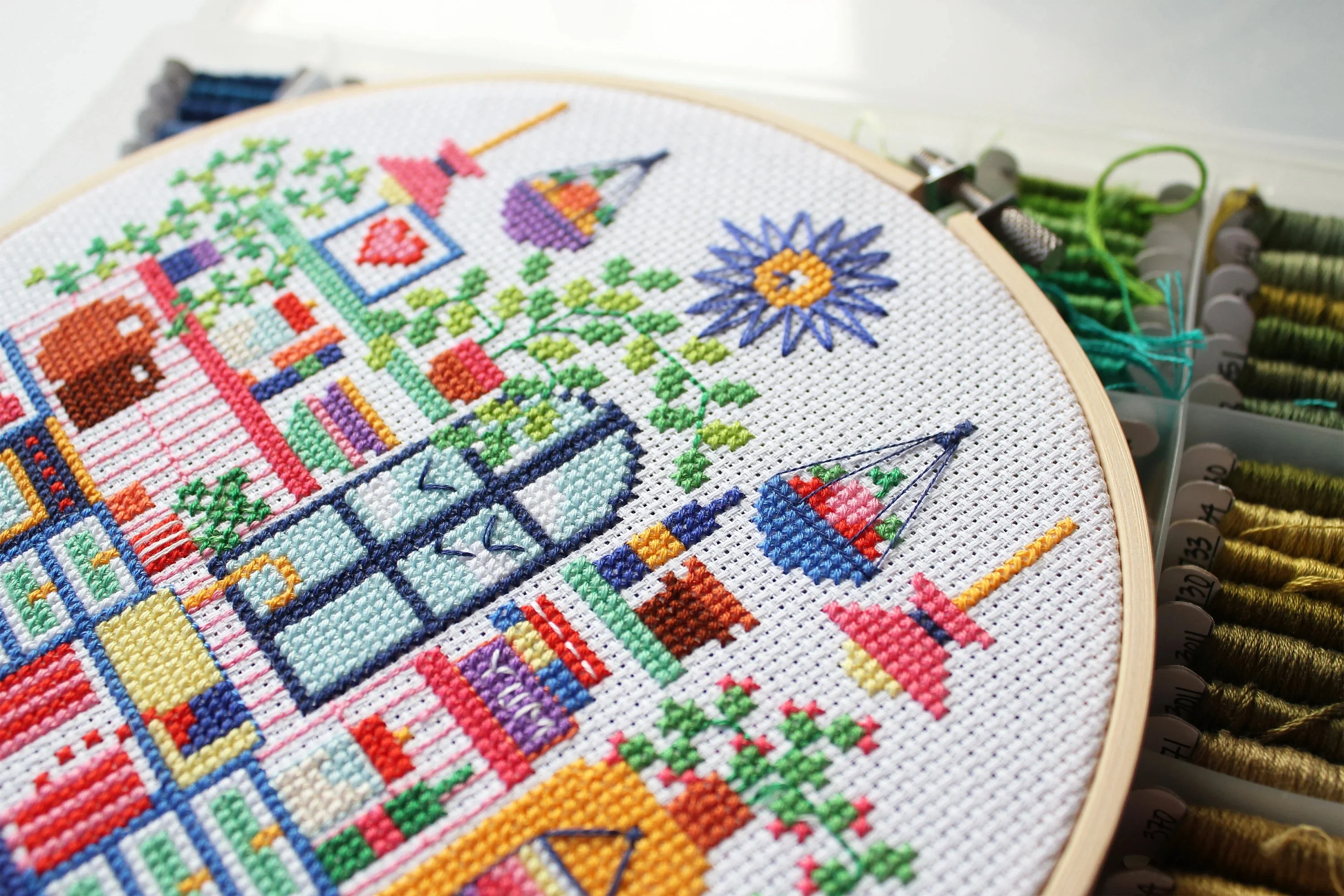 Kiki's Kitchen Cross Stitch Kit (Murder Mystery Series) - Image 2