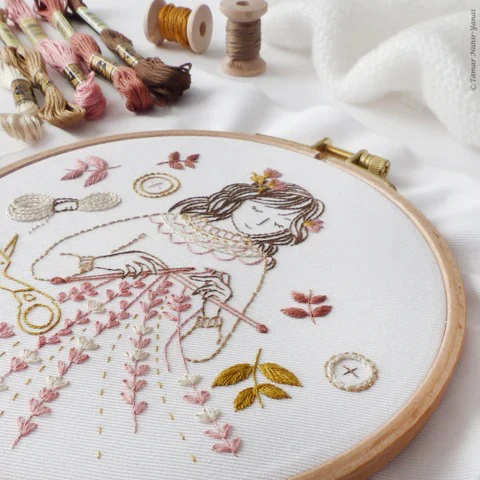 Knitted Dreams Hand Embroidery Kit - Image 2