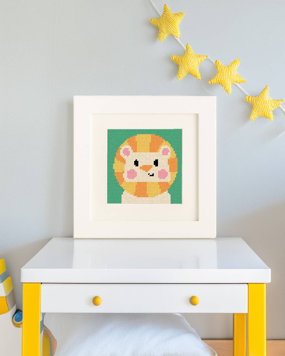 Needlepoint Kit for Kids - Leonardo, the Lion - Image 2
