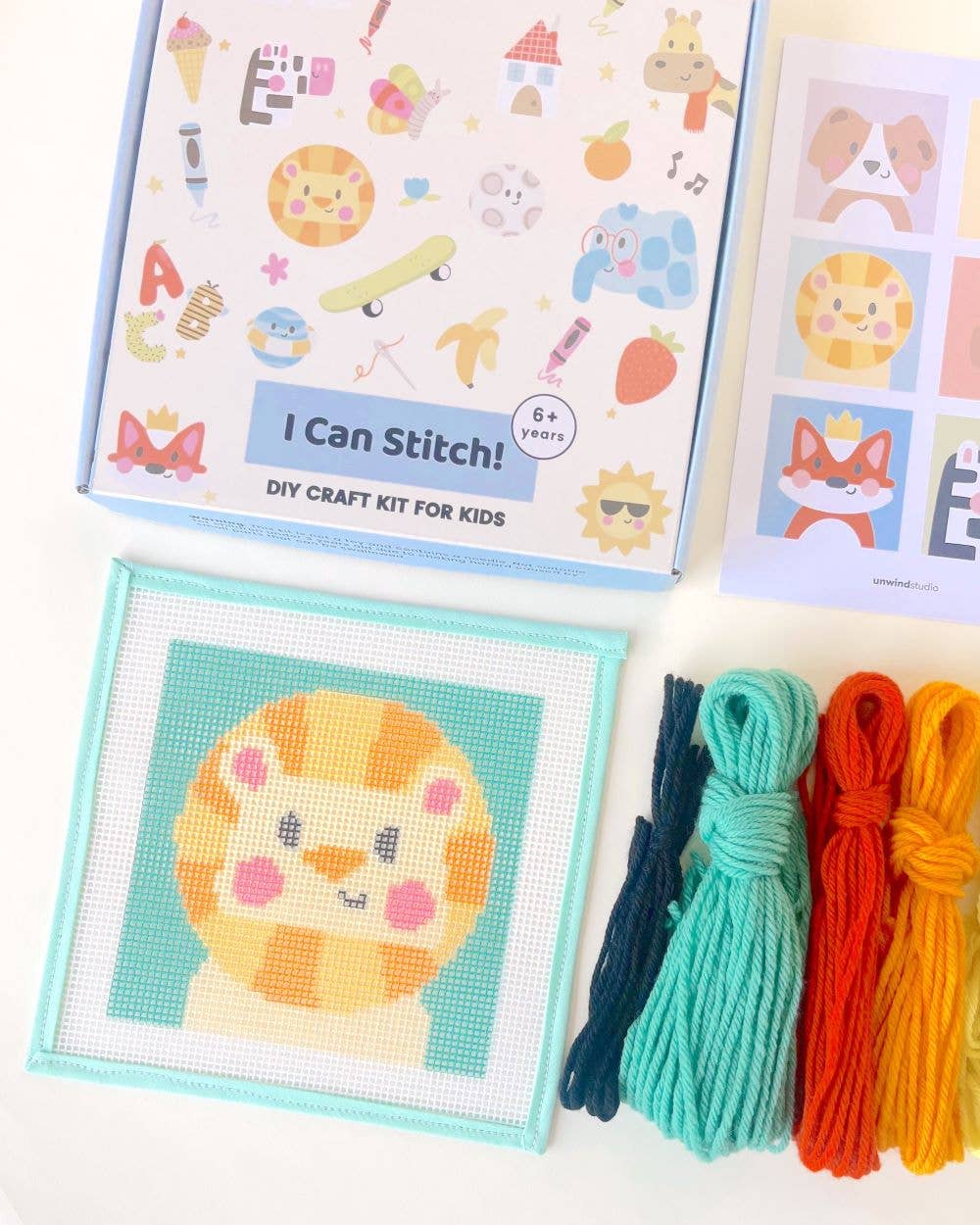 Needlepoint Kit for Kids - Leonardo, the Lion - Image 4