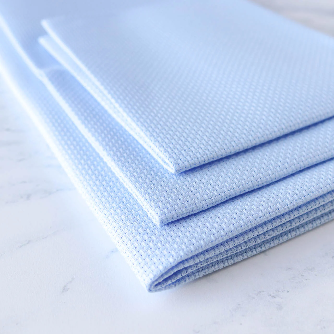 Light Blue Aida Cross Stitch Fabric - 14 Count - Image 2