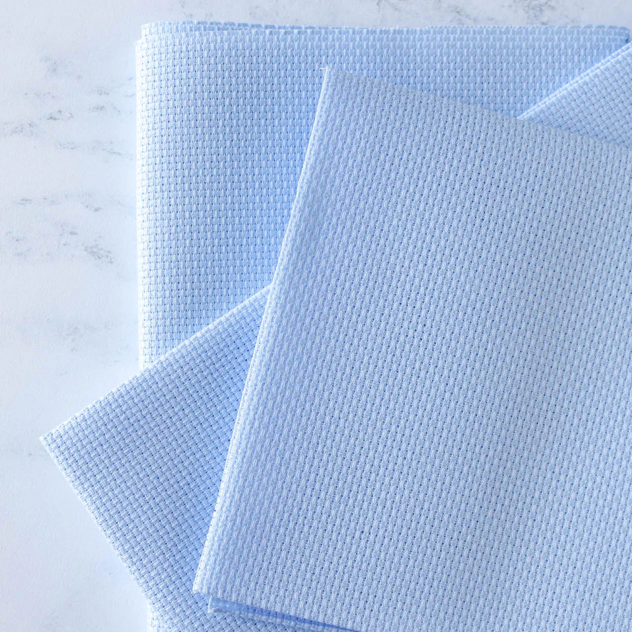 Light Blue Aida Cross Stitch Fabric - 14 Count - Image 3