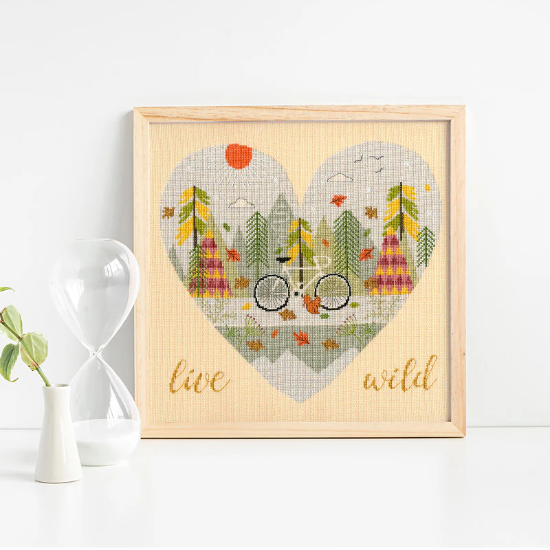Live Wild Cross Stitch Kit - Image 2