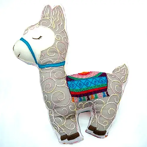 Llama Stuffie Hand Embroidery Kit