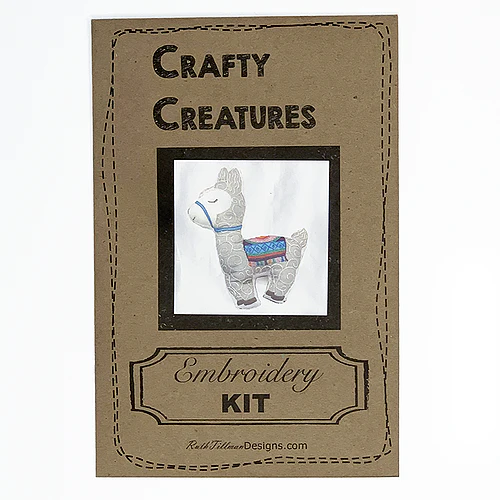 Llama Stuffie Hand Embroidery Kit - Image 3