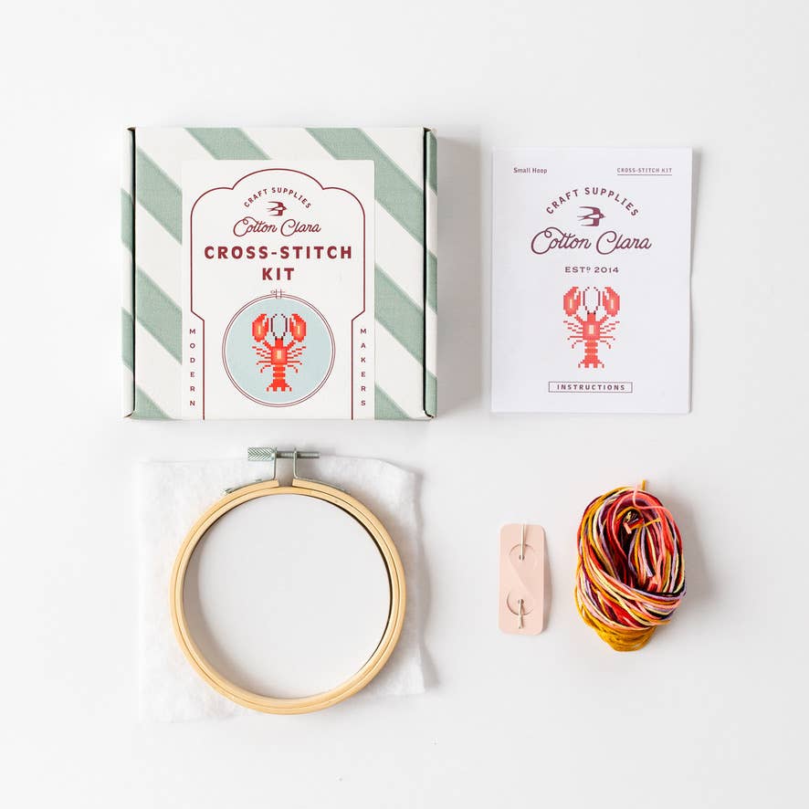 Lobster Beginner Cross Stitch Kit - Image 3