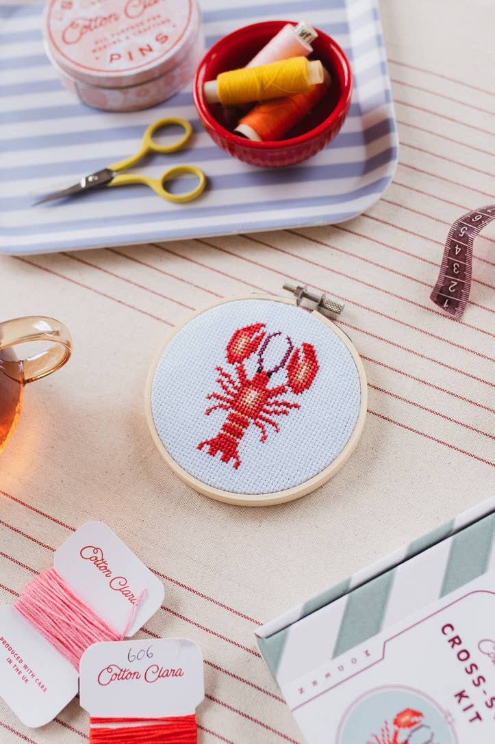 Lobster Beginner Cross Stitch Kit - Image 4