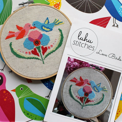 Love Birds Cross Stitch Pattern - Image 2