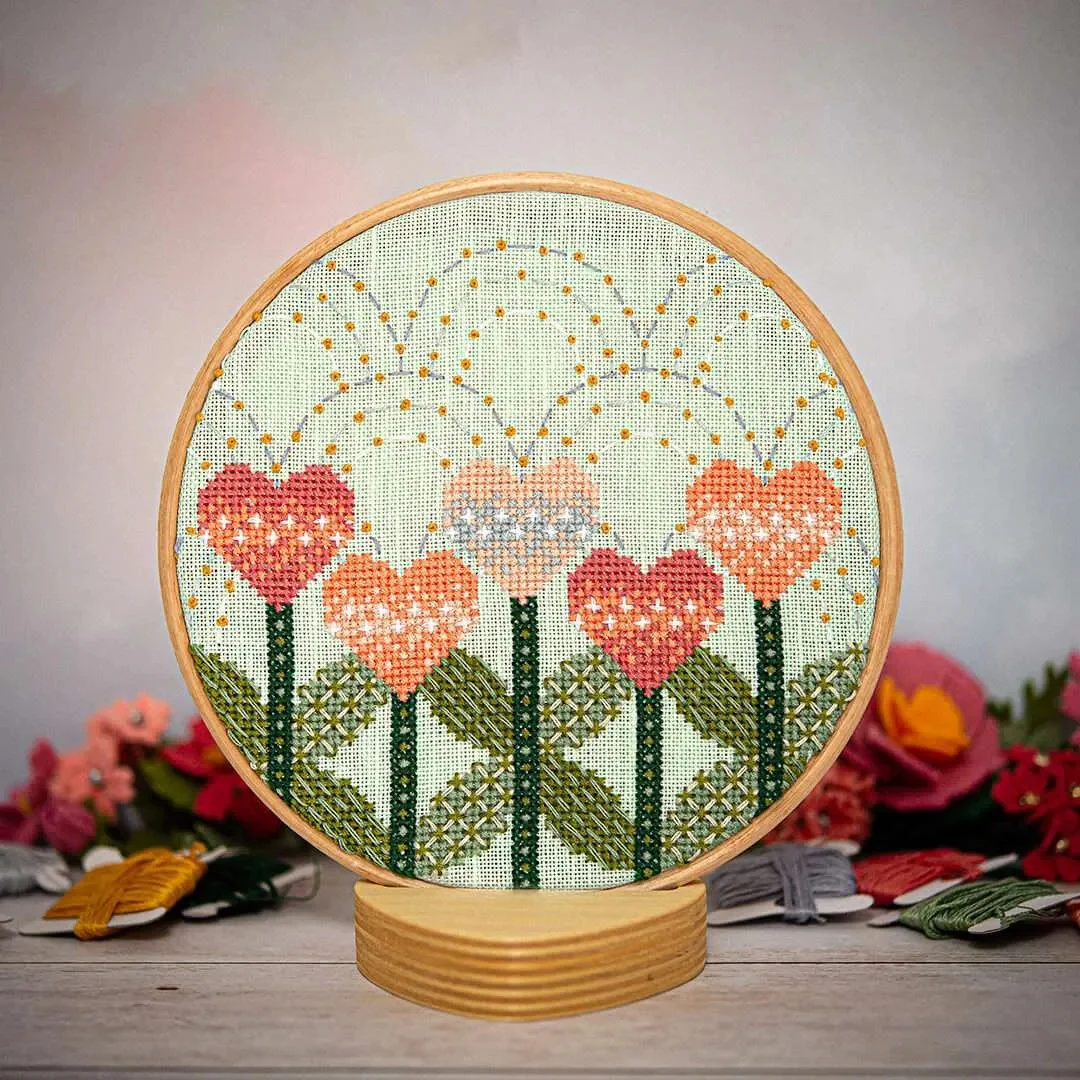 Love Blooms Cross Stitch Pattern