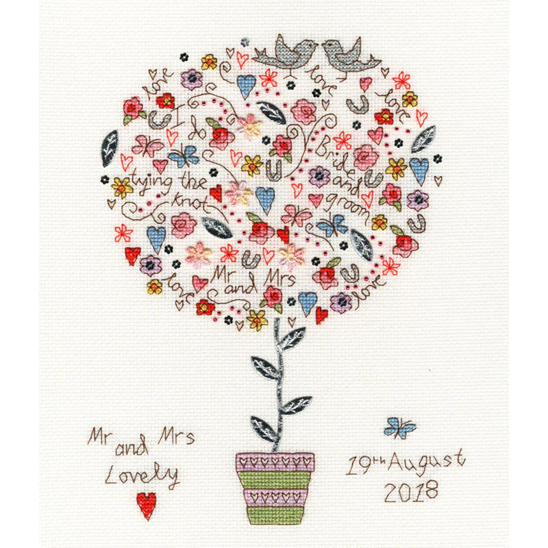 Love Vows Cross Stitch Kit