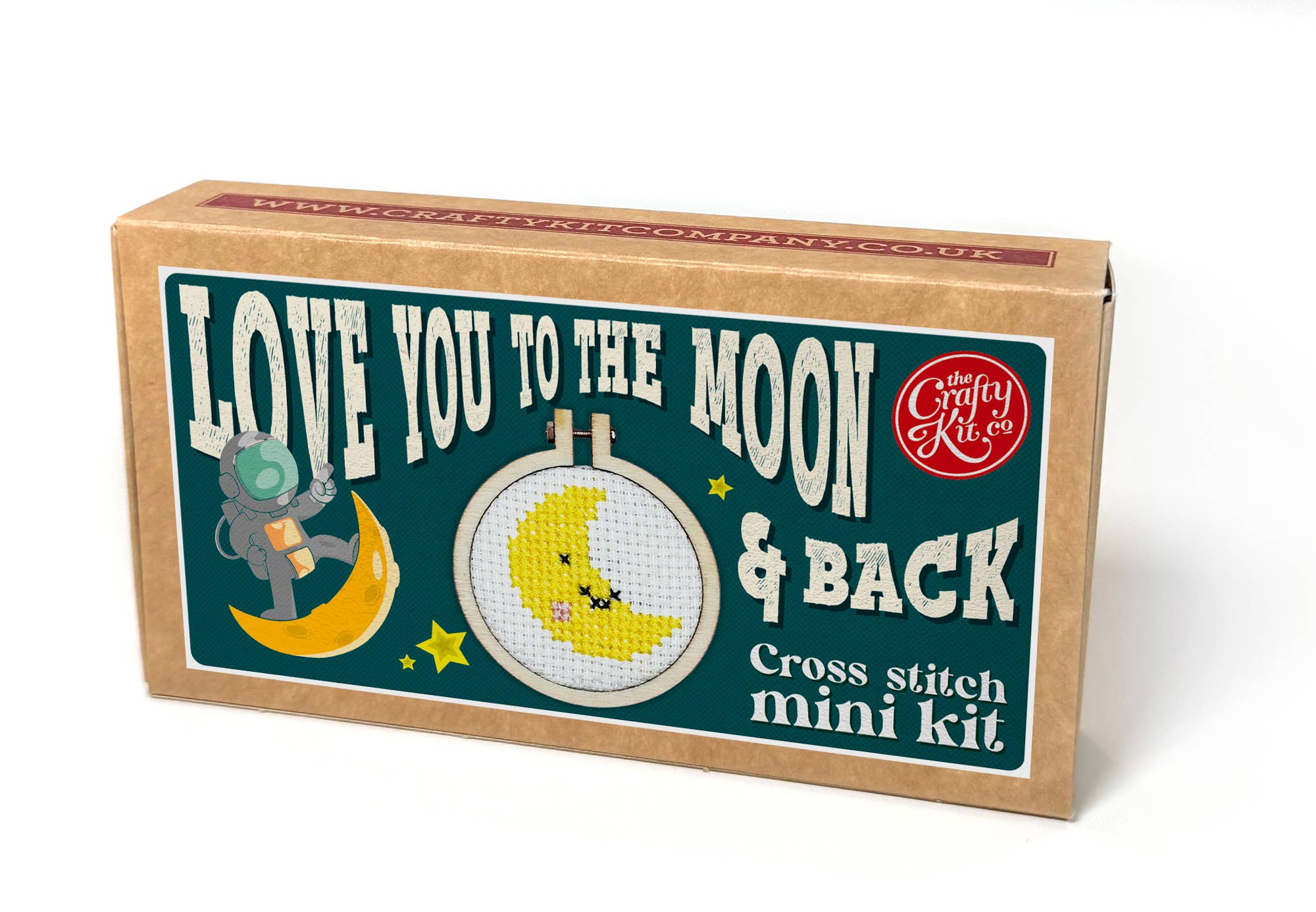 Mini Matchbox Cross Stitch Kit - Love You to the Moon and Back - Image 3