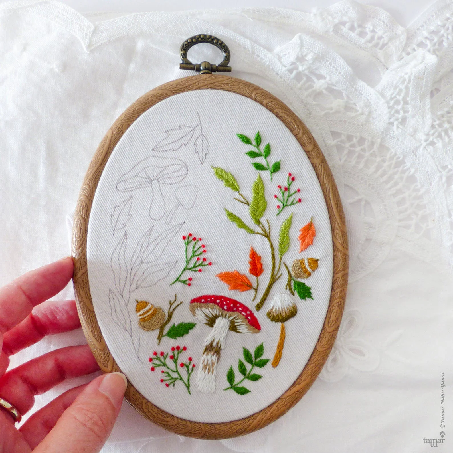 Magical Autumn Hand Embroidery Kit - Image 3