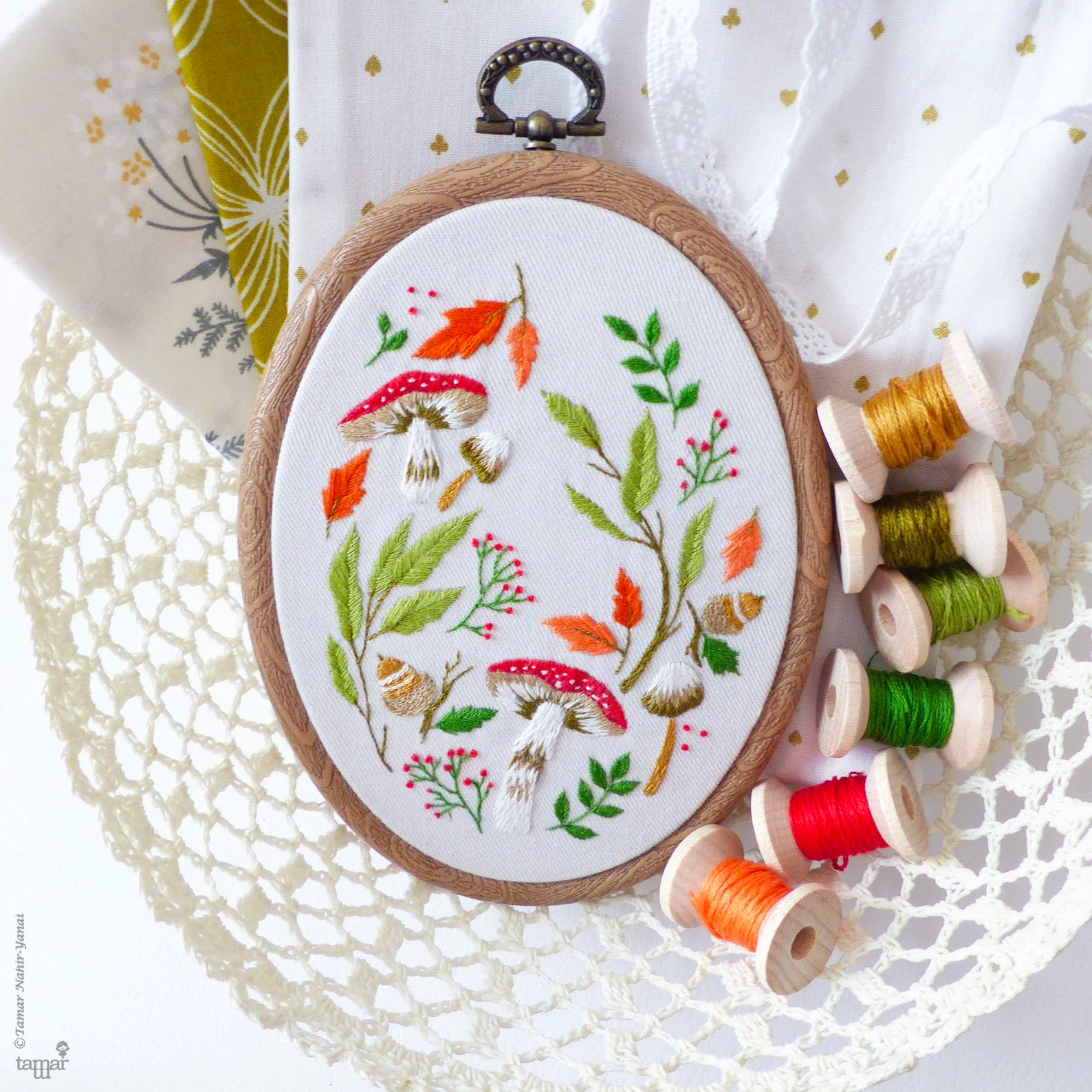 Magical Autumn Hand Embroidery Kit - Image 5