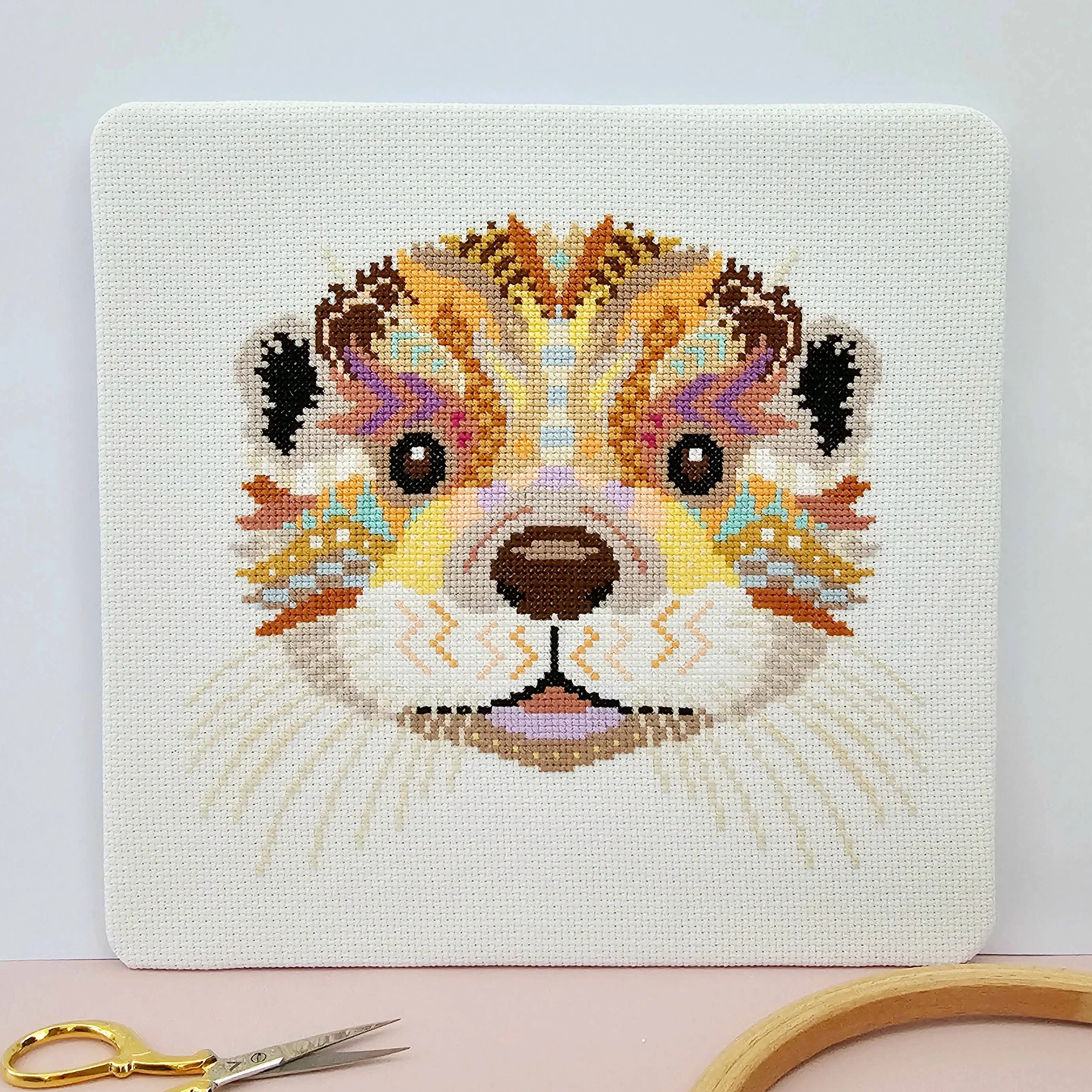Mandala Otter Cross Stitch Kit