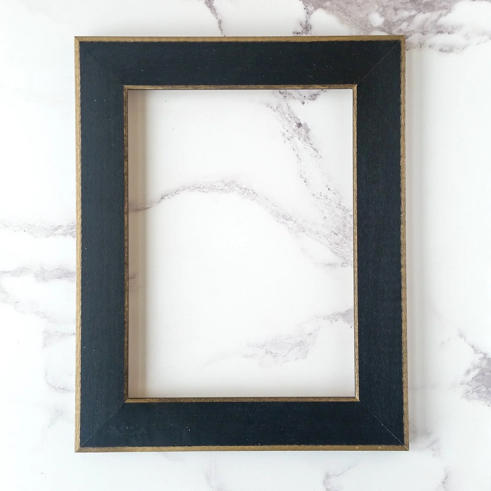 Matte Black Wood Frame for Cross Stitch and Embroidery - 6" x 8"