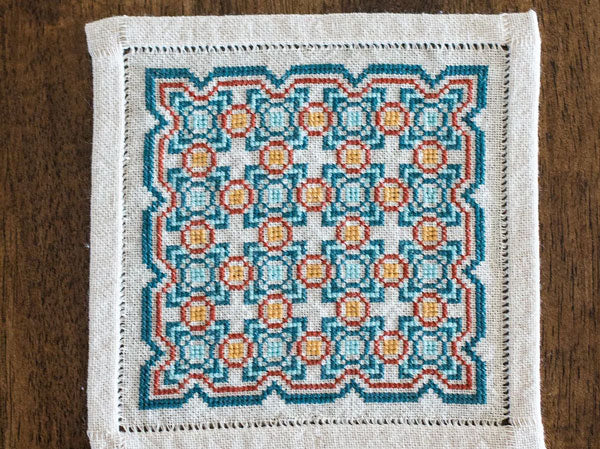 Mediterranean Folk Cross Stitch Kit - Salerno Tile - Image 3
