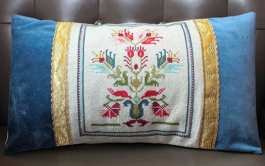 Mediterranean Folk Cross Stitch Kit -Grecian Urn #2 - Image 4