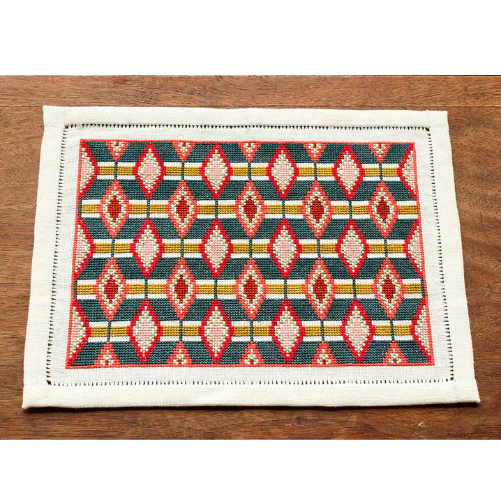 Mediterranean Folk Cross Stitch Kit - Olivine - Image 5