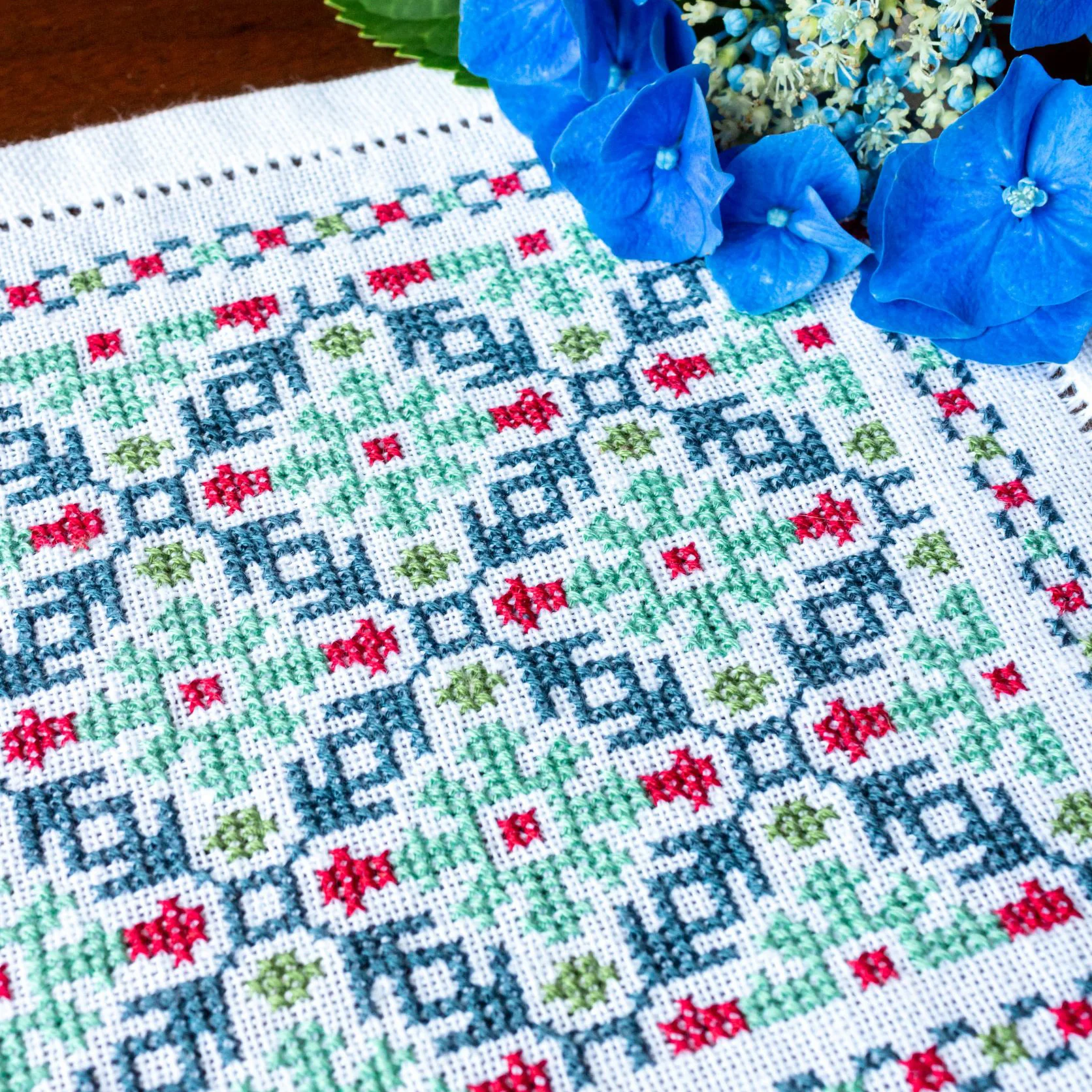 Mediterranean Folk Cross Stitch Kit - Phoebe - Image 2