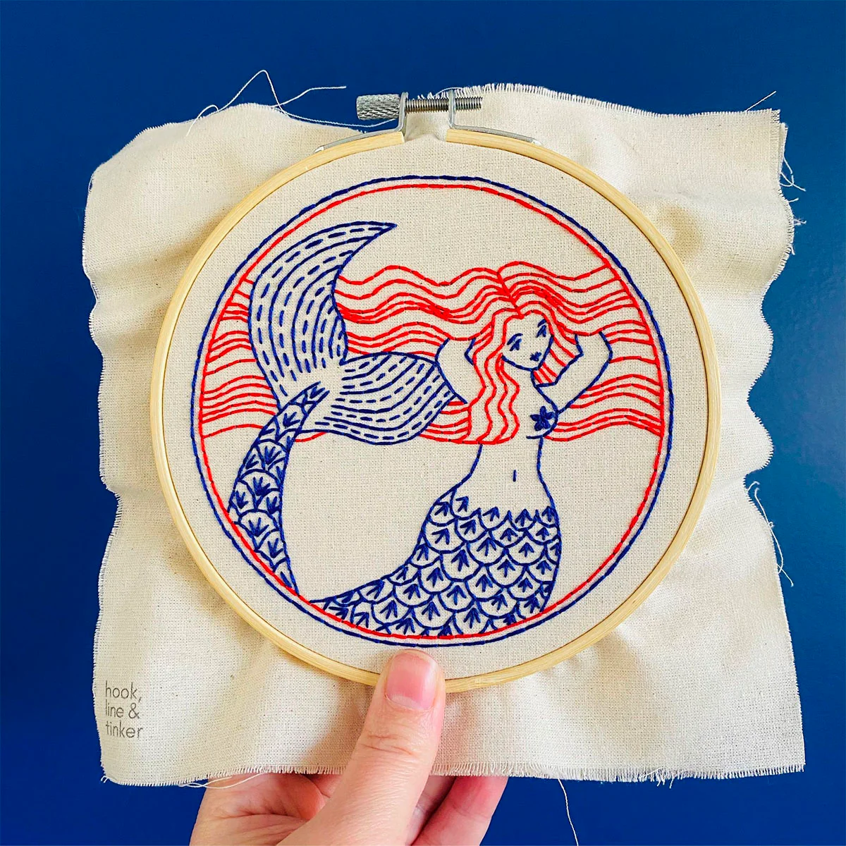 Mermaid Hair (Don't Care!) Hand Embroidery Kit - Image 2
