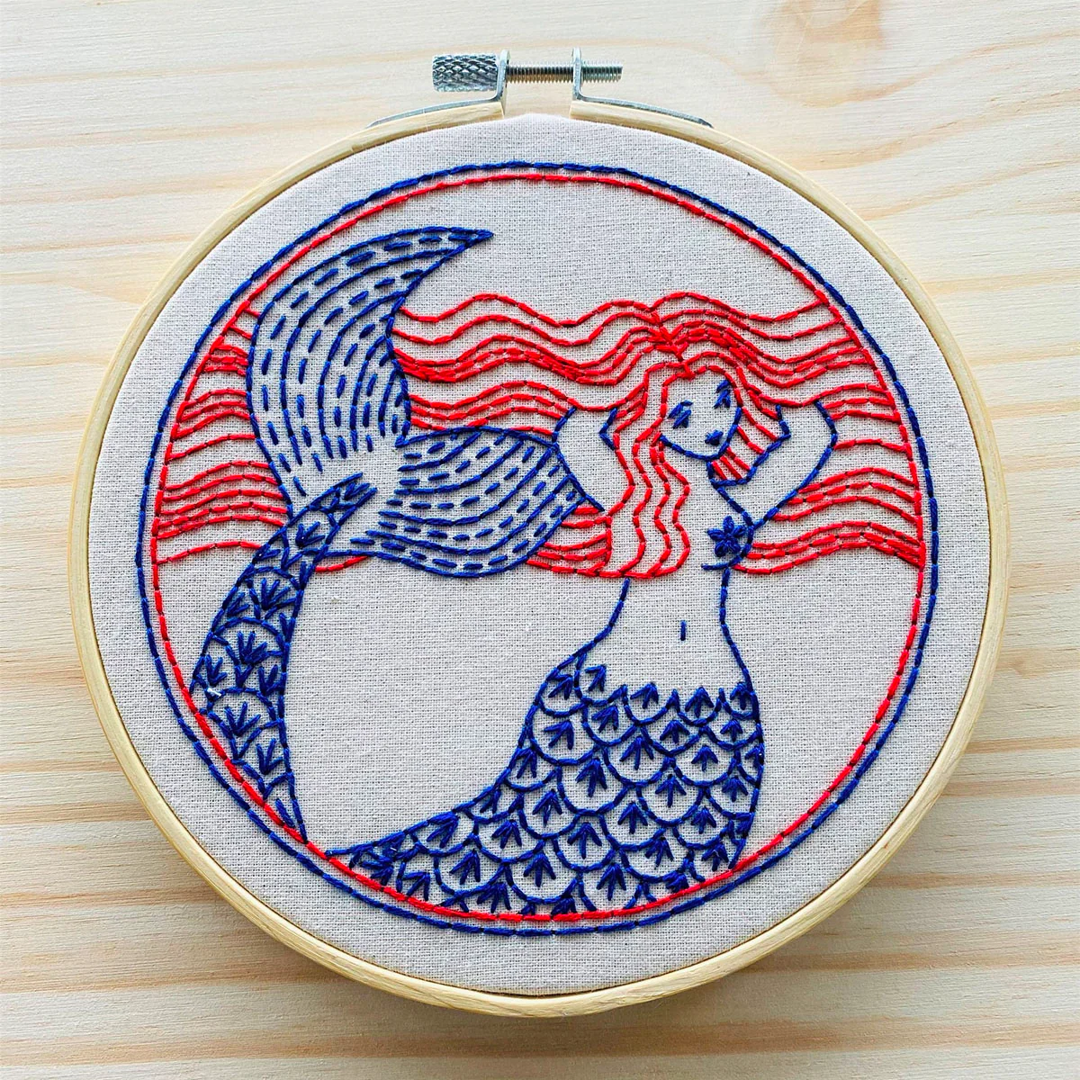 Mermaid Hair (Don't Care!) Hand Embroidery Kit - Image 3