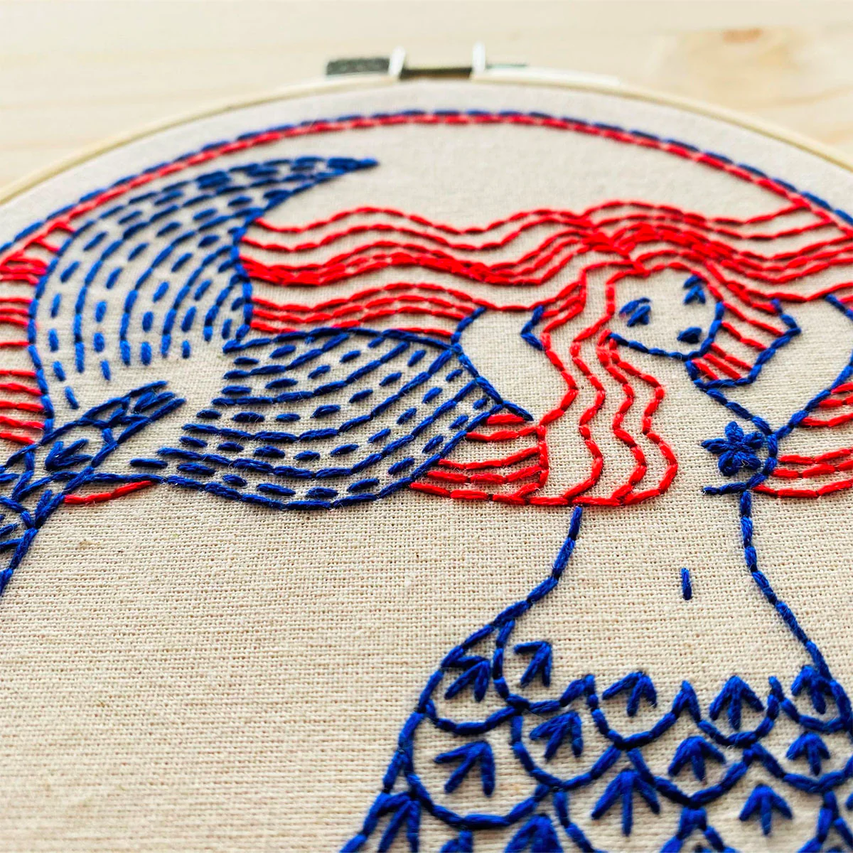 Mermaid Hair (Don't Care!) Hand Embroidery Kit - Image 4