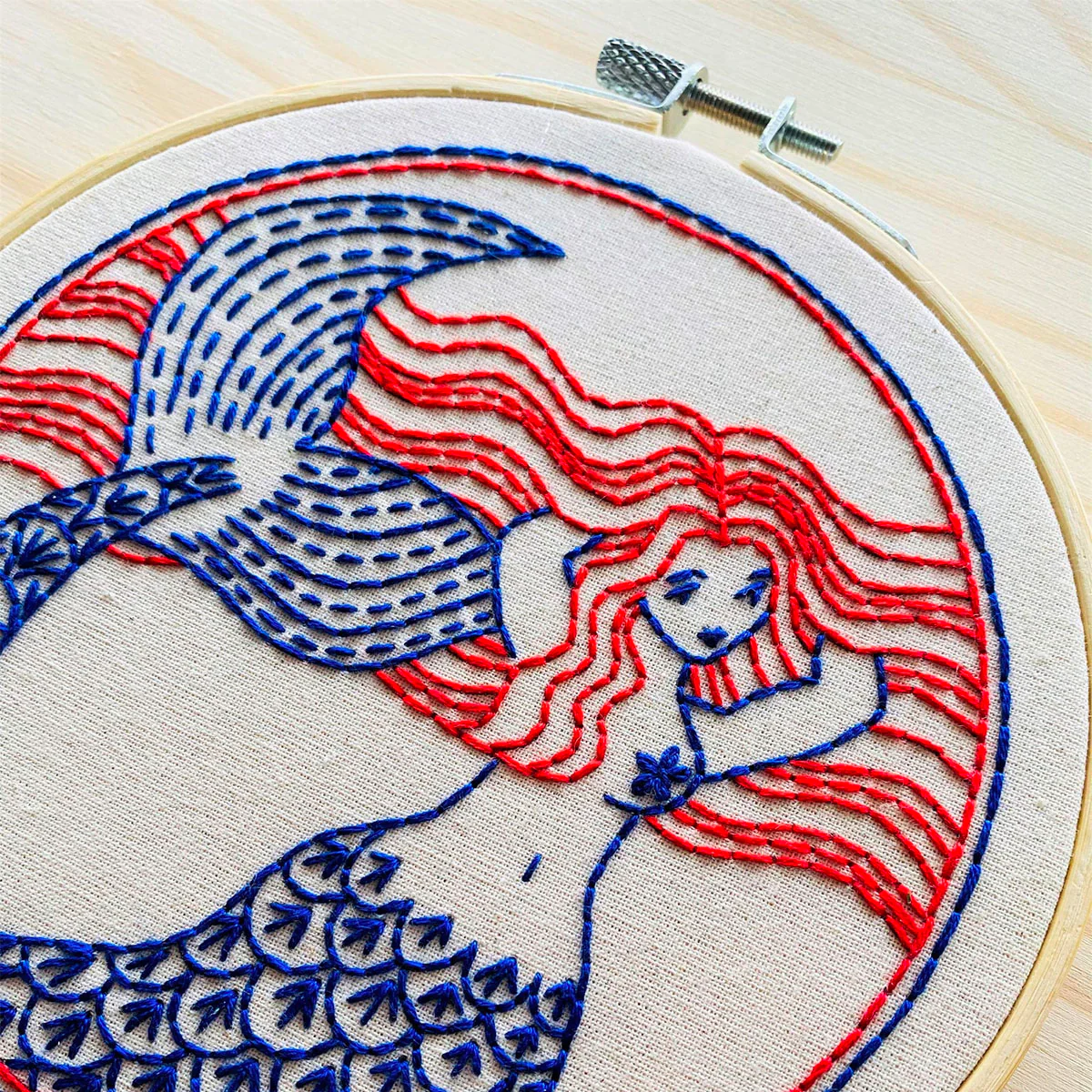 Mermaid Hair (Don't Care!) Hand Embroidery Kit - Image 5