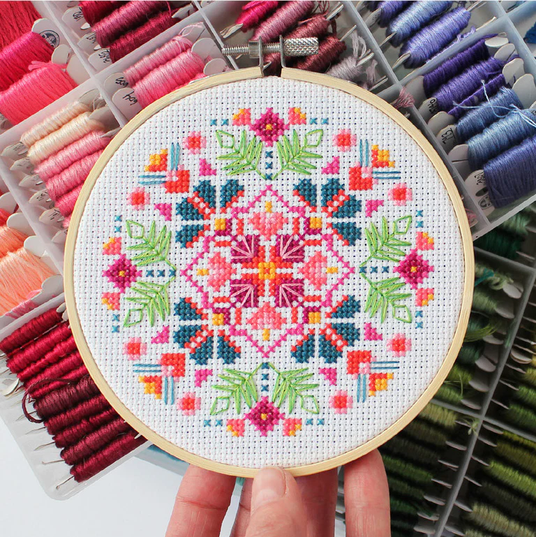 Midnight Marigold Cross Stitch Kit