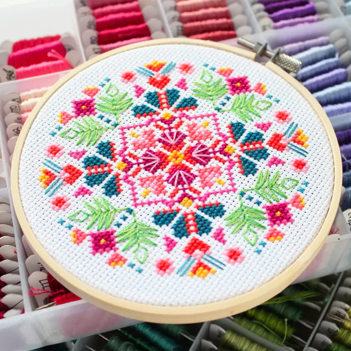 Midnight Marigold Cross Stitch Kit - Image 2