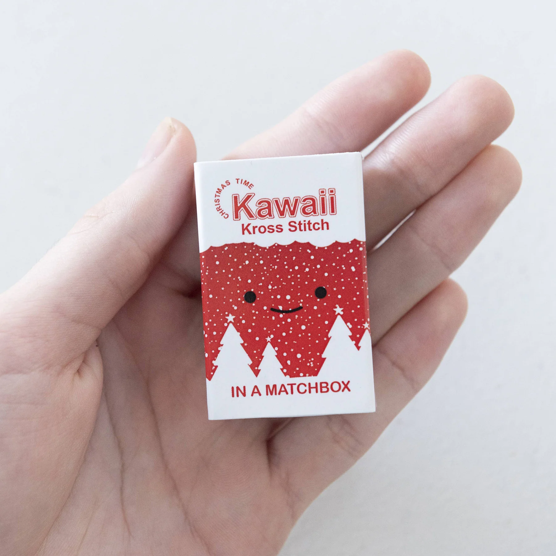 Mini Matchbox Cross Stitch Kit - Christmas Star - Image 3