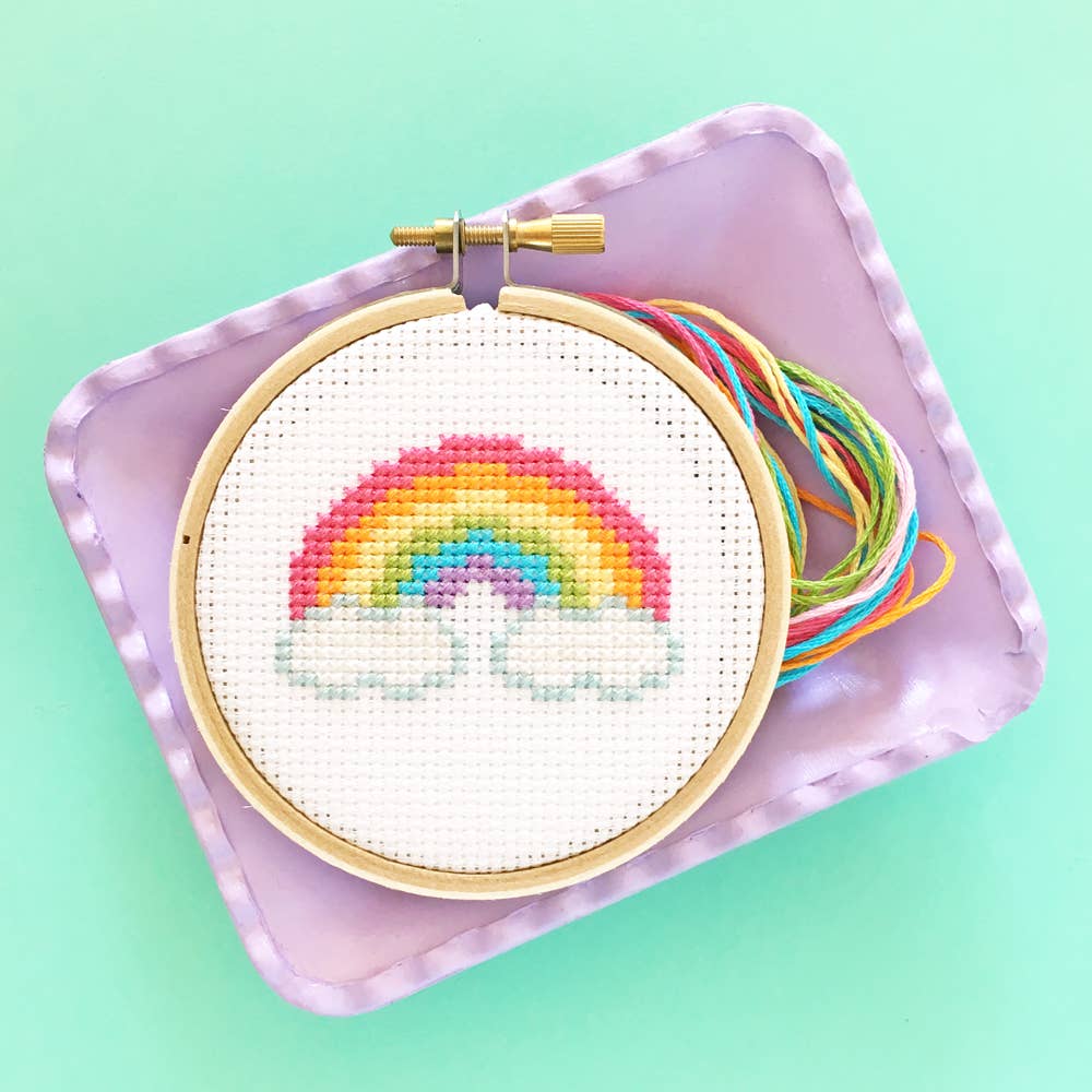 Mini Rainbow Cross Stitch Kit - Image 2