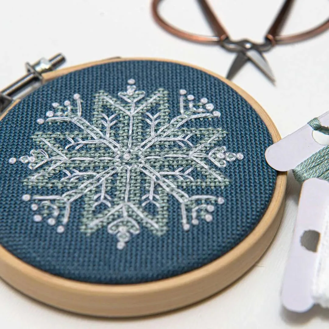 Mini Snowflake Ornaments Cross Stitch Pattern - Image 4