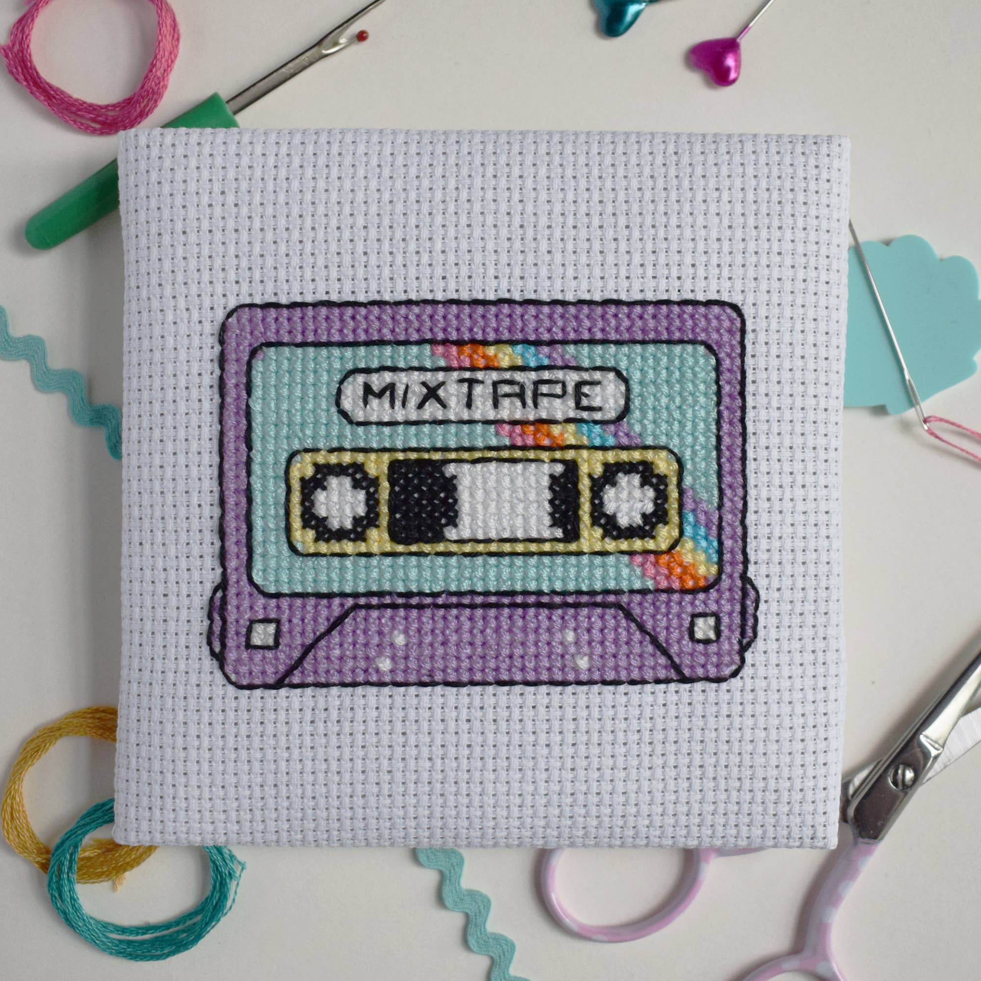 Mixtape Mini Cross Stitch Kit - Image 3