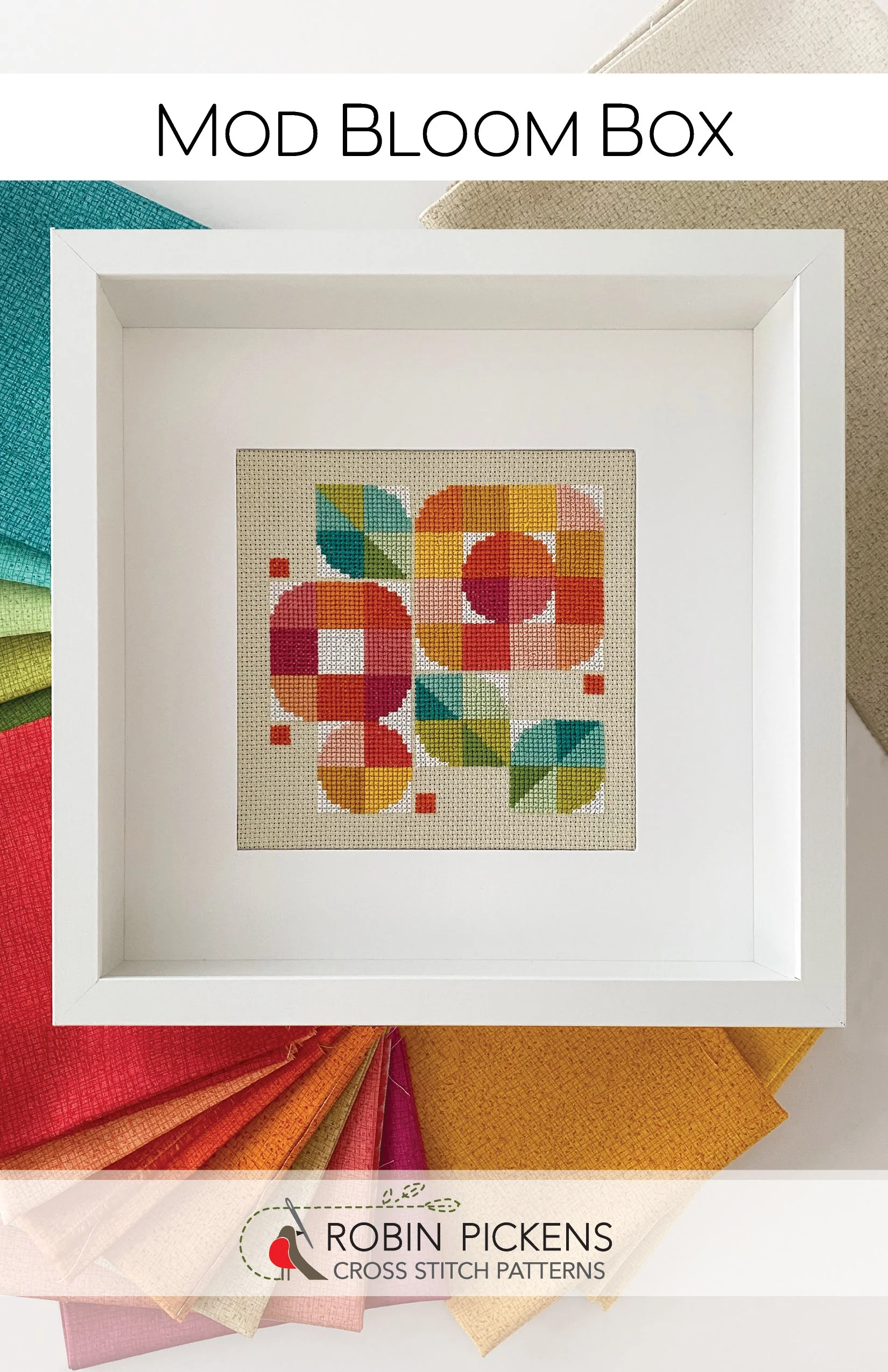 Mod Bloom Box Cross Stitch Pattern - Image 2