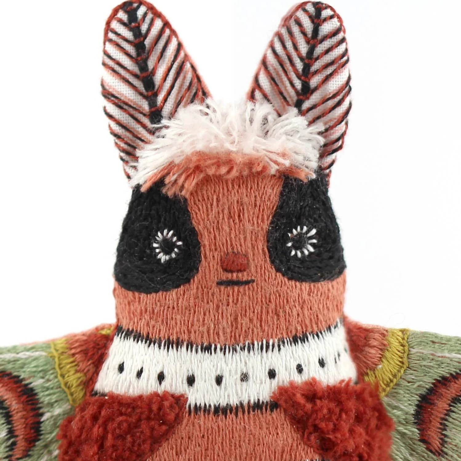Hand Embroidered Plushie Doll Kit - Moth